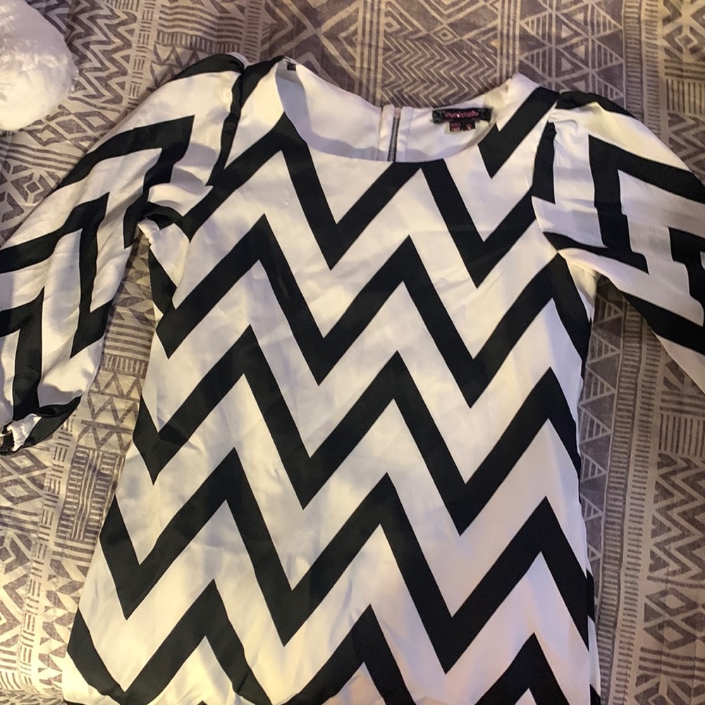 Black and white dress